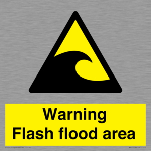 Warning Flash flood area